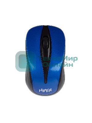 Мышь беспроводная HIPER HOMW-062 синий, 1000 dpi, радиоканал, USB, кнопки - 3