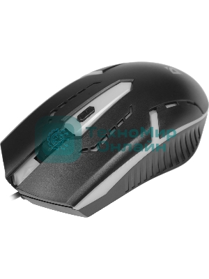 Мышь проводная Defender Hit MB-601 черный, 1200 dpi, USB, кнопки - 4