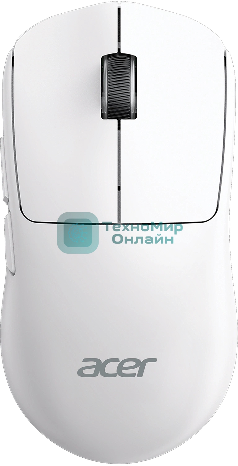 Мышь беспроводная/проводная Acer OMR401 белый, 12000 dpi, радиоканал, Bluetooth, USB, кнопки - 5