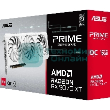 Видеокарта Asus PRIME-RX9070XT-O16G-WHITE белый