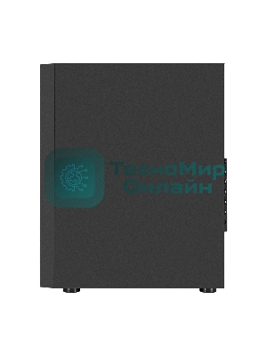 Компьютерный корпус Miditower ExeGate EVO-9211-600NPX (ATX, БП 600NPX с вент. 12см, с окном, 2хUSB+1хUSB3.0, HD аудио, черный, 1 вент. с RGb подсветкой)