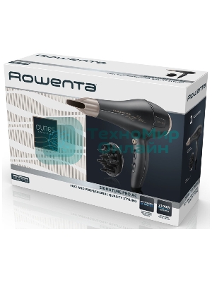 Фен Rowenta CV7827F0 черный/серебристый, 2100 Вт