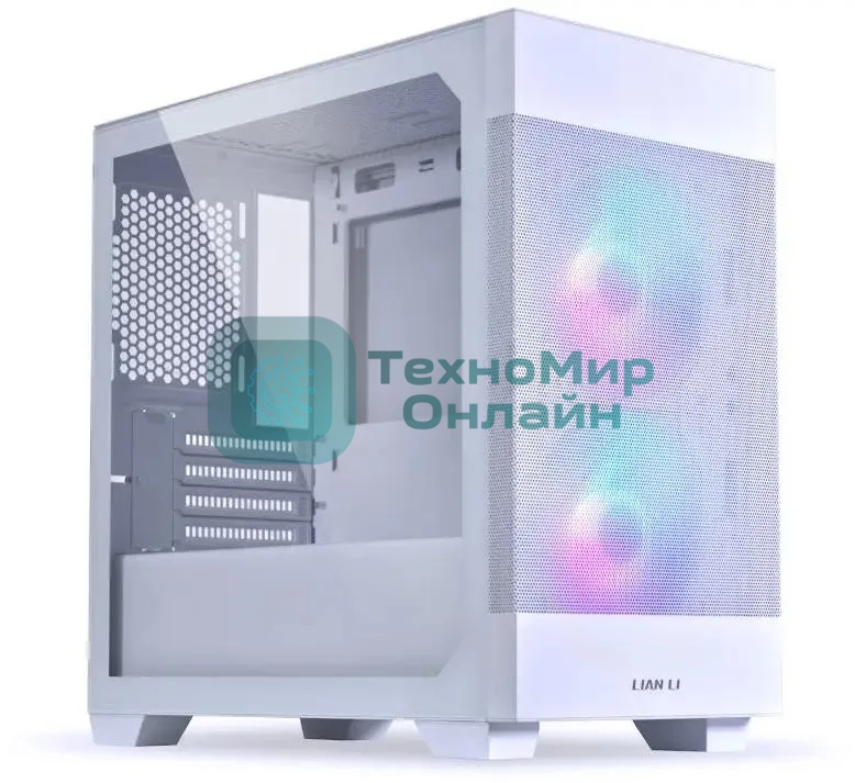 Компьютерный корпус Lian-Li Lancool 205M Mesh белый без БП ATX 2xUSB 3.0 audio bott PSU