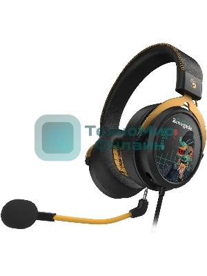 Гарнитура Bloody M595 Renegade чёрный, проводная, съёмный микрофон, подсветка