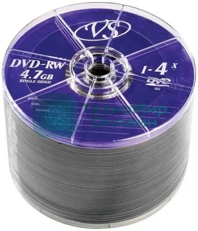 Диск DVD-RW VS (PERFEO) 4.7 Gb, 4x, Bulk (50), (50/600).