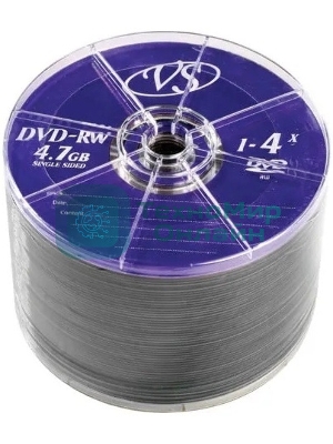 Диск DVD-RW VS (PERFEO) 4.7 Gb, 4x, Bulk (50), (50/600).