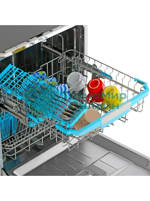 Встраиваемая посудомоечная машина Korting KDI 60140, нержавеющая сталь, 59.8 см, 14 компл., 49 дБ, класс A++