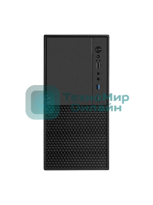 Компьютерный корпус Minitower ExeGate BAA-308MUC-AAA350 (mATX, БП AAA350 с вент. 8см, 1хUSB+1хUSB 3.0+1хTypeC, HD Audio, черный)