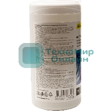 Салфетки Silwerhof DAILY для экранов мониторов/плазменных/ЖК телевизоров/ноутбуков туба 100 шт влажных