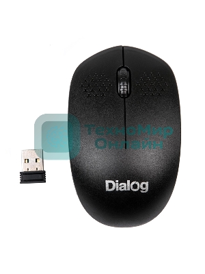 Мышь беспроводная Dialog Comfort MROC-13U черный, 1200 dpi, радиоканал, USB, кнопки - 3