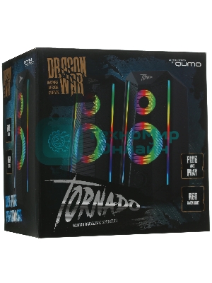 Акустическая система 2.0 Qumo Tornado AS008, 15 ВТ, объемное звучание, управляемая многорежимная RGb подсветка, USB/Jack 3,5мм