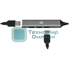 USB-разветвитель Digma DHUB-4USB-AC-3.0, USB-C + USB-A, USB 3.0 4порта, USB