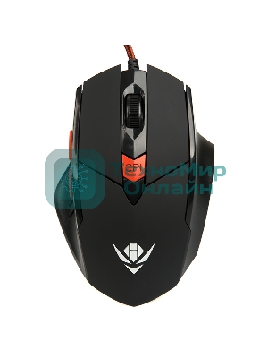 Мышь проводная Dialog MOG-11U Nakatomi Gaming - 6 кнопок + ролик, USB,черная