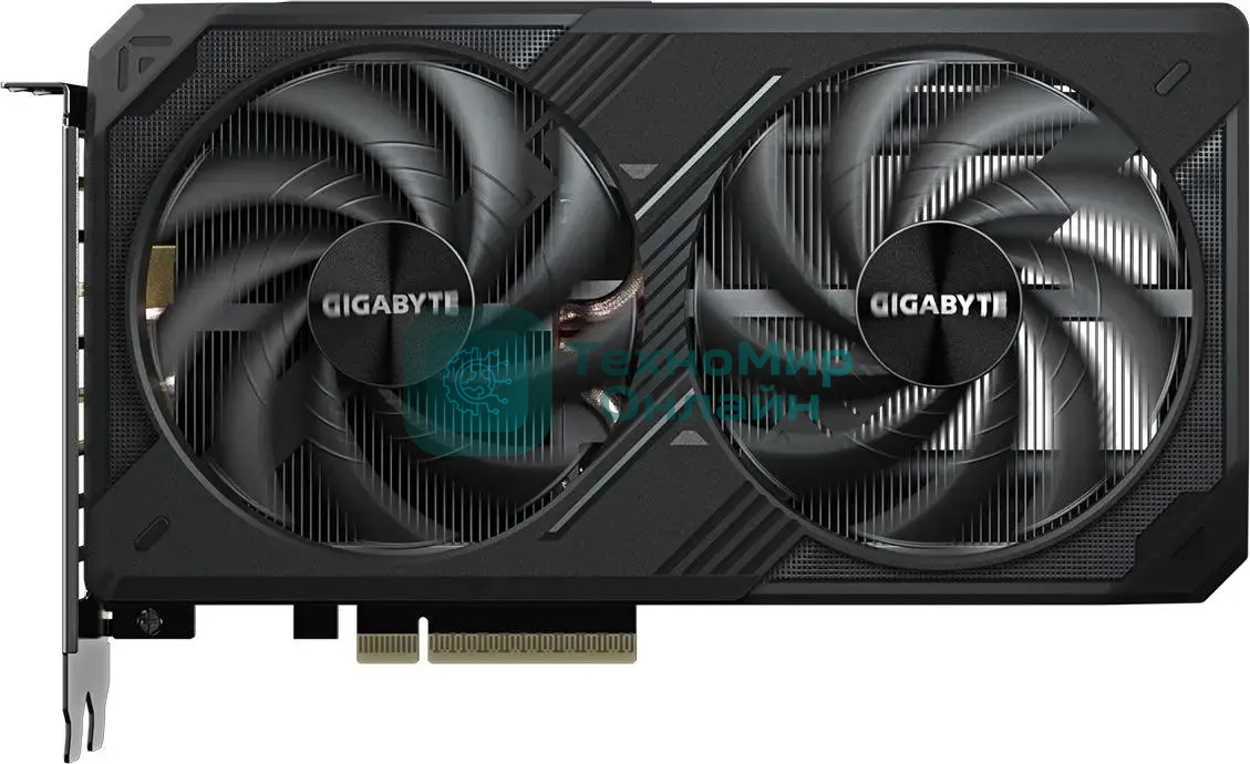 Видеокарта Gigabyte GeForce RTX 5060 Ti Windforce OC, NVIDIA RTX 5060 Ti, 8 ГБ GDDR7, 128 бит, PCI-e 5.0, 1xHDMI, 3xDP, 2587 МГц
