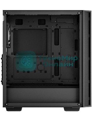 Компьютерный корпус Deepcool MATREXX 55 V4 без БП, боковое окно (закаленное стекло), 3xARGb LED 140мм вентилятора спереди, 1xARGb LED 120мм вентилятор сзади, черный, ATX