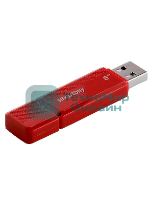Флешка USB Smartbuy DOCK RED (SB8GBDK-R), 8Gb, USB 2.0, R/W 15/5, красный