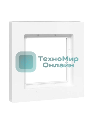 Рамка Эпика 1-местная, IP44, белая, пластик