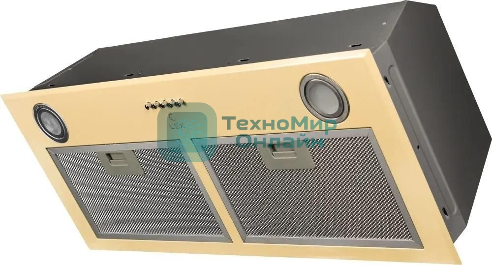 Вытяжка встраиваемая LEX GS Bloc P 900 слоновая кость управление: кнопочное (1 мотор)