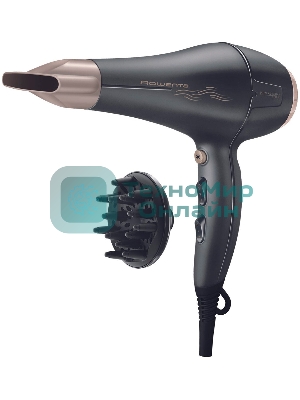 Фен Rowenta CV7827F0 черный/серебристый, 2100 Вт