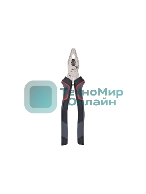 Комбинированные плоскогубцы Deli DL0005 200 мм, Cr-V, эксцентриковый шарнир, антикоррозийное покрытие, трехкомпонентная прорезиненная рукоять