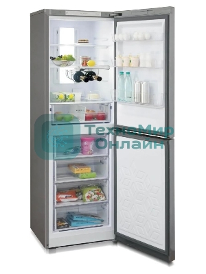 Холодильник Бирюса Б-I940NF нержавеющая сталь двухкамерный 210/130л морозилка снизу, No Frost