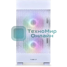 Компьютерный корпус Lian-Li Lancool 205M Mesh белый без БП ATX 2xUSB 3.0 audio bott PSU