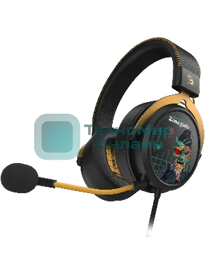 Гарнитура Bloody M595 Renegade чёрный, проводная, съёмный микрофон, подсветка