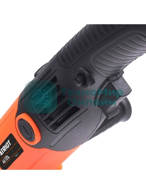 Машина углошлифовальная (УШМ) PATRIOT AG 135L, диск 125мм, 950Вт, 11000об/мин, дополнительная рукоятка, быстрая замена щеток, фиксация кнопки включения