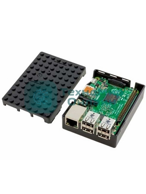 Корпус ACD RA182 black для микрокомпьютера Raspberry Pi 3 черный ABS Plastic Building Block case for Raspberry Pi 3
