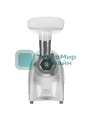 Мясорубка электрическая Аксион М641.04 белый, 2000 Вт, 3.0 кг/мин, реверс, защита от перегрузки, насадки - 6