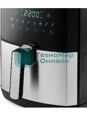 Аэрогриль Kitfort КТ-2239 серебристый, 1700 Вт, 4.5 л, сенсор, 8 программ