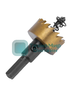 Коронка по металлу Denzel HSS, 28 мм, нитридтитановое покрытие