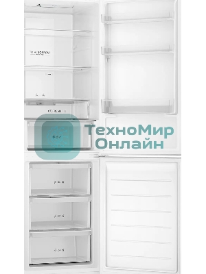 Холодильник Haier CEF536CCG бежевый двухкамерный 240/105 л морозилка снизу, No Frost