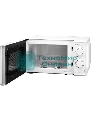 Микроволновая печь Hyundai HYM-M2044 белый, 20 л, 700 Вт, переключатели - поворотный механизм