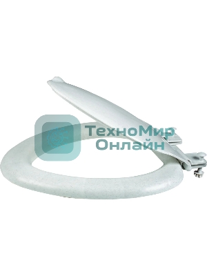 Сиденье для унитаза Эконом белый мрамор