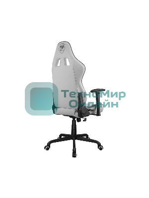 Кресло Cougar Fortress белый, экокожа, 120 кг, механизм качания