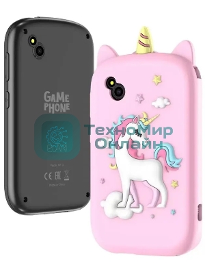 Детский смартфон Elari GamePhone 32Mb, 4Gb, черный/розовый