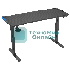 Стол игровой Cactus CS-EDL-GbK столешница МДФ черный, каркас черный