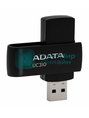 Флешка USB ADATA UC310 (UC310-128G-RBK), 128Gb, USB 3.2 Gen 1, R/W 100/30, черный