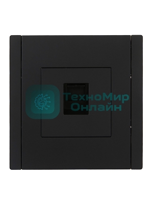 Розетка компьютерная RJ45 кат.6 IEK FORTE&PIANO FP131 черный
