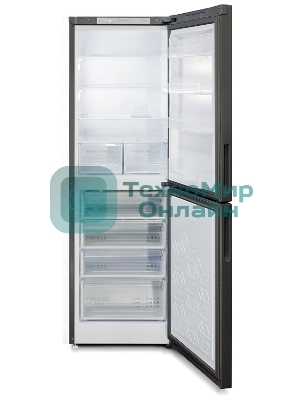 Холодильник Бирюса W6131 матовый графит двухкамерный 210/135 л морозилка снизу, автоматическое оттаивание