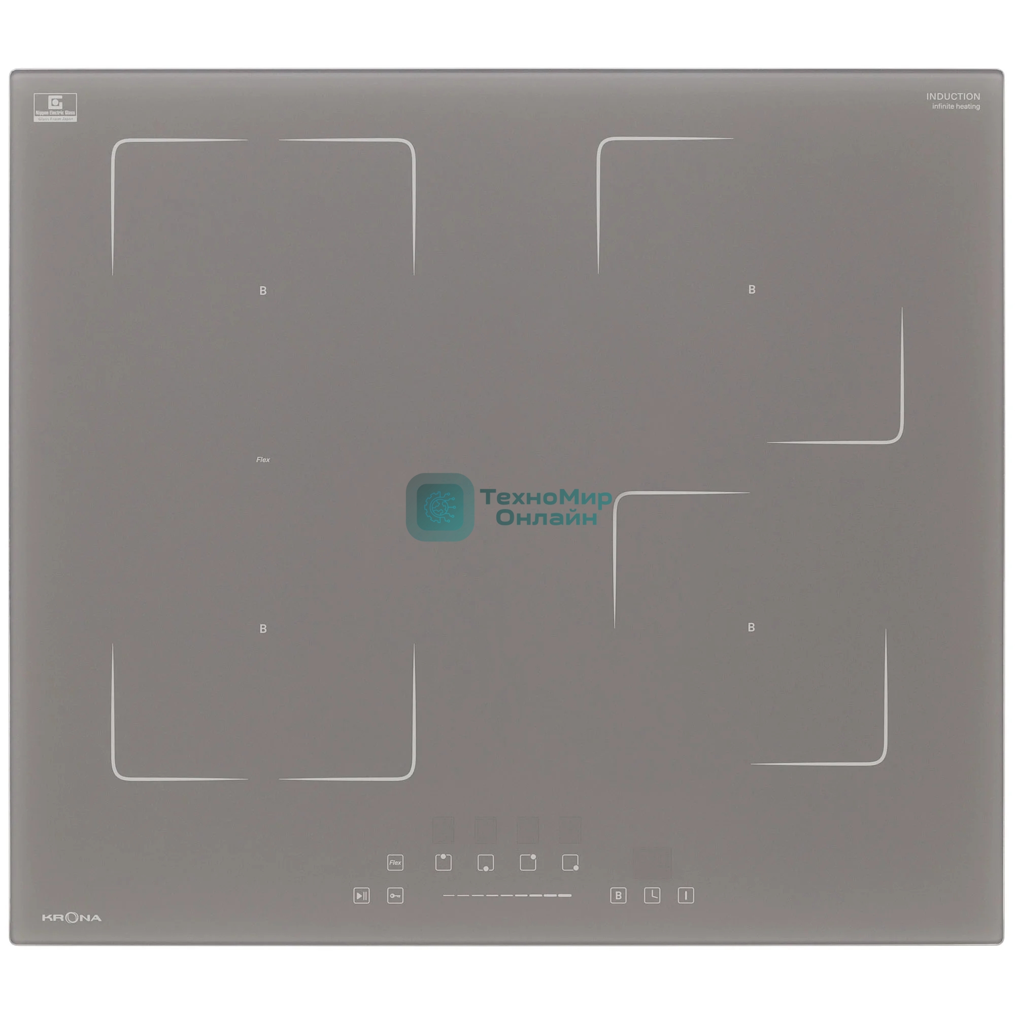 Индукционная варочная поверхность Krona MYSTERIUM max ih 60 GR графит