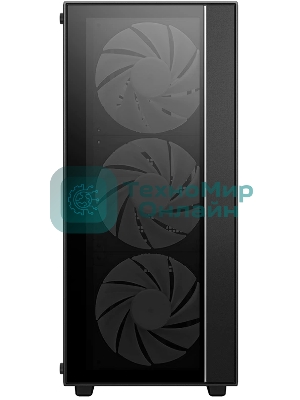 Компьютерный корпус Deepcool MATREXX 55 V4 без БП, боковое окно (закаленное стекло), 3xARGb LED 140мм вентилятора спереди, 1xARGb LED 120мм вентилятор сзади, черный, ATX