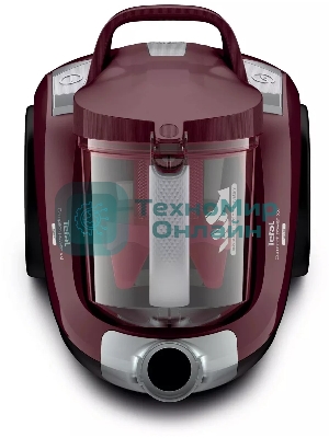 Пылесос Tefal Compact Power XXL TW4873EA, малиновый/черный, 550/550 Вт, уборка сухая, пылесборник контейнер 2.5 л
