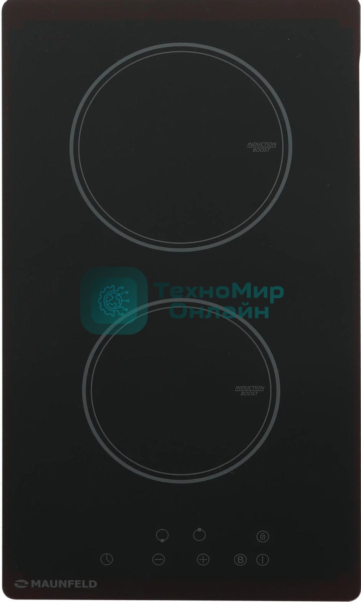 Индукционная варочная панель Maunfeld AVI292BK, конфорок: 2 шт., стеклокерамика, независимая, черный