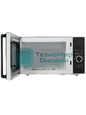 Микроволновая печь Pioneer MW356S белый, 23 л, 800 Вт, переключатели - сенсор, поворотный механизм