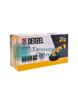 Пневматическая углошлифовальная машина Denzel AG125, 11000 об/мин, 125 мм, 186 л/мин