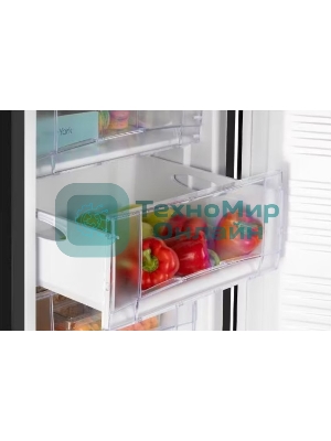 Морозилка Nordfrost DF 261 BAP, черный, 139л, 4 ящика