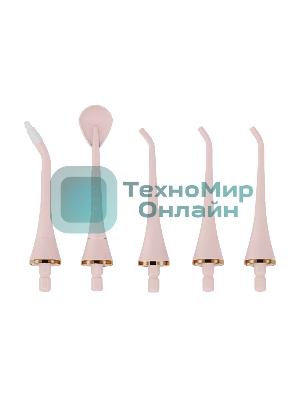 Ирригатор Polaris PWF 0201 розовый, от аккумулятора, 220 мл, 5 режимов