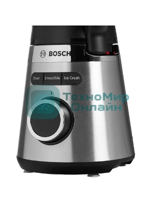 Блендер стационарный Bosch MMB6384M, 1200Вт, черный/нержавеющая сталь